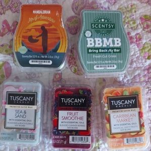 Wax bars and 2 scentsy wax bars and a pop it for cell phone or tablet